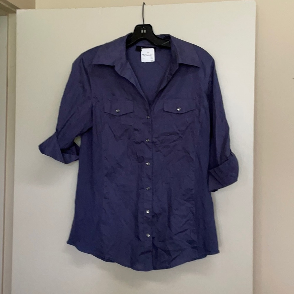 Saks‎ Fifth Avenue Threads Utility Button Top Shirt